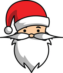 vector cartoon santa claus christmas greeting for christmas celebration