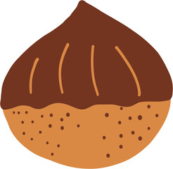 Freehand drawing of chestnut.
