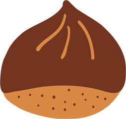 Freehand drawing of chestnut.