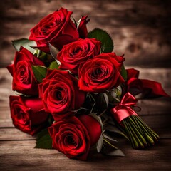 red roses bouquet