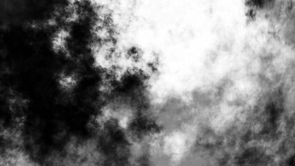 White fog or smoke on black background.