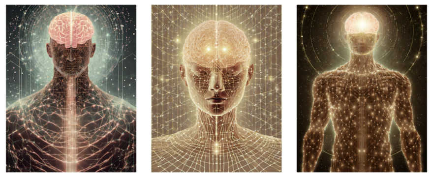 human in the future, technological change, future, set of 3