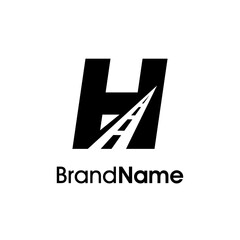 Minimalist Initial H Way Logo