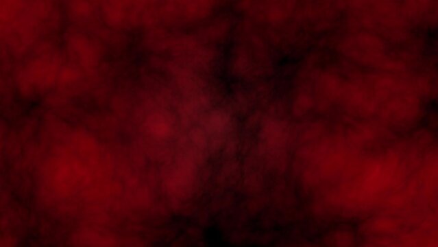 Red clouds - expanding and contracting mass of matter - seamless loop