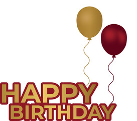 birthday party balloons vector illustration, Birthday balloons vector background design. Happy birthday, design, birthday banner