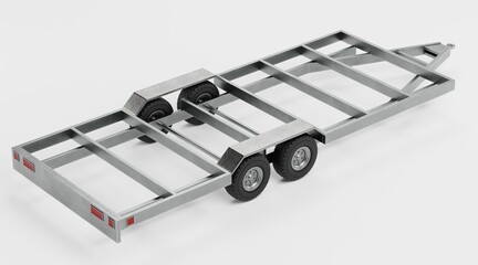 Realistic 3D Render of Trailer