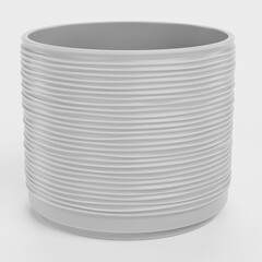Realistic 3D Render of Flower Pot