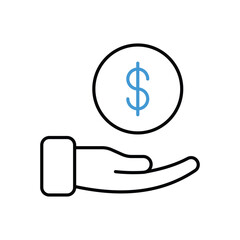 Saving Icon vector stock illustration.