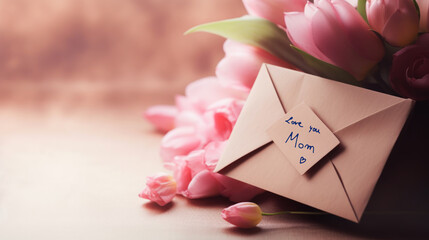 Mother's Day letter concept. 