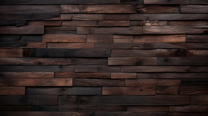 close up of wall made of wooden planks generativ ai