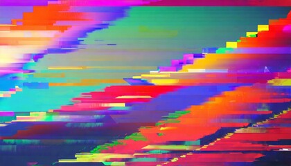 glitch colorful background