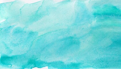 watercolor light blue background texture hand painted watercolour bright turquoise abstract backdrop - Powered by Adobe