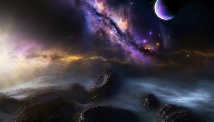 science fiction wallpaper beauty of deep space colorful graphics for background like water waves clouds night sky universe galaxy planets