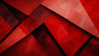 abstract red background with texture pattern layered geometric triangle shapes in dark and light...