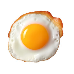 Fried egg isolated on transparent background