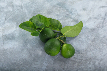 Fresh juicy ripe green lime