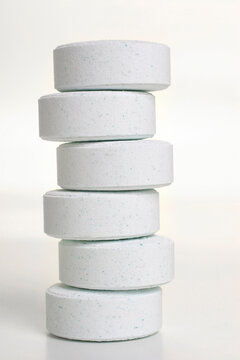 pastilhas efervescente, medicamento, empilhadas, 