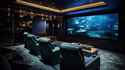Cinematic experience in a Smart Home with advanced seating