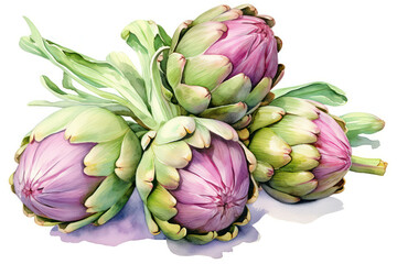 Healthy organic food artichoke flower vegetable green plant background nature fresh