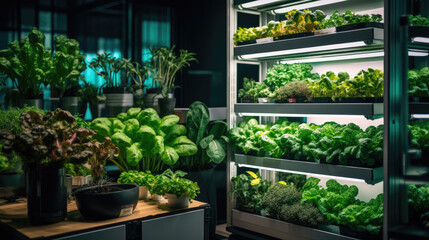 Smart Home urban agriculture system with vertical farming