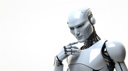 humanoid mechanized robot android