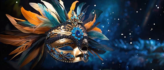 Fototapeten Venetian carnival mask isolated. Generative AI © Alvaro