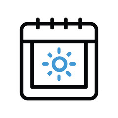 Summer  icon vector stock illustration