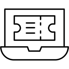 online cinema booking vector design .svg