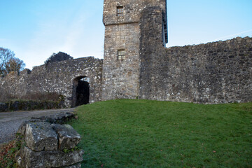 Mugdock Castle. Scotland. U.K. was the stronghold of the Clan Graham from the middle of the 13th century. Its ruins are located in Mugdock Country Park, near the village in the parish of Strathblane. 