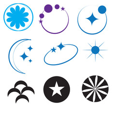 Set with different Y2k elements for design.Trendy geometric brutalism forms, memphis elements. Simple shapes forms, symbols and frames y2k style.