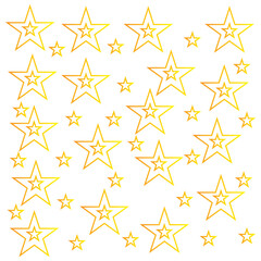 set multi color STAR icon with multi color, vector icon logo