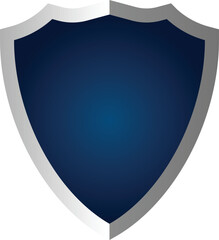 blue shield isolated on a white background, security shield icons, security shield logotype, Colorful shield lock vector icon