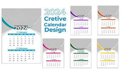 creative calendar design 2024