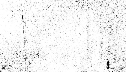 Black grainy texture isolated on white background. Dust overlay. Dark noise granules. Vector design elements, illustration