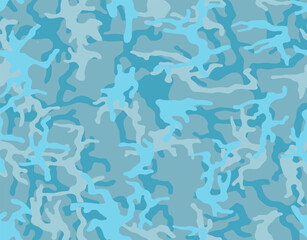 Full seamless military camouflage skin pattern vector for decor and textile. Wintr army design for textile fabric printing and wallpaper. Design for fashion and home design.