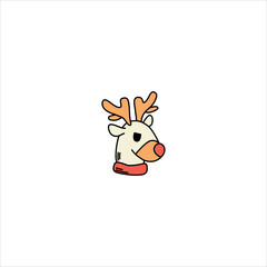 reindeer with nose icon