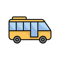 bus icon vector design template simple and modern