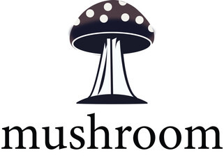 mushroom logo vector design template, mushroom farm logo, Oyster mushroom logo design