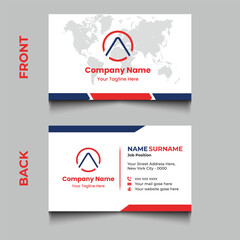 Vector modern and clean professional business card template
