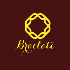 smart bracelet logo design vector
