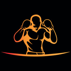 silhouette of a boxer vector file
