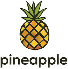 Pineapple logo design - Food logo design Free Vector, Creative Artistic Pineapple Fruit Logo Symbol Design Illustration