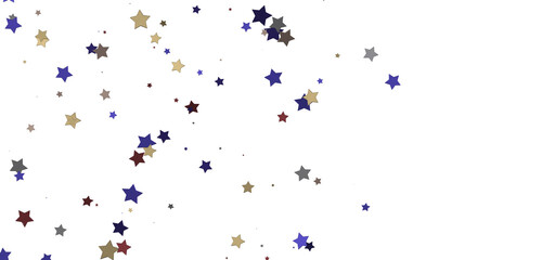Enchanted Galaxy: Experience the Splendor of a 3D Gold Stars Shower