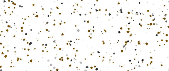 Enchanted Galaxy: Experience the Splendor of a 3D Gold Stars Shower