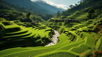Step rice fields