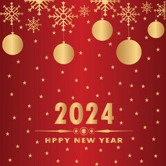 Fototapeta na wymiar Happy New Year 2024 Design