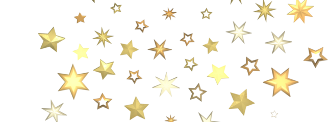 Descendant Christmas Constellations: Mind-Blowing 3D Illustration of Falling Festive Star Patterns