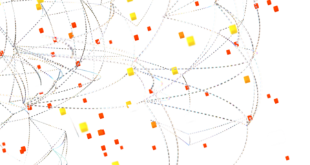 Abstract 3d rendering of network concept. Modern background. Futuristic shape with spheres and lines. Design for poster, cover,