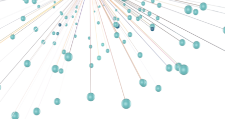 Abstract 3d render, network concept, background