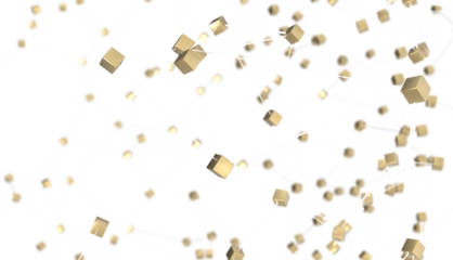 Abstract 3d render, network concept, background